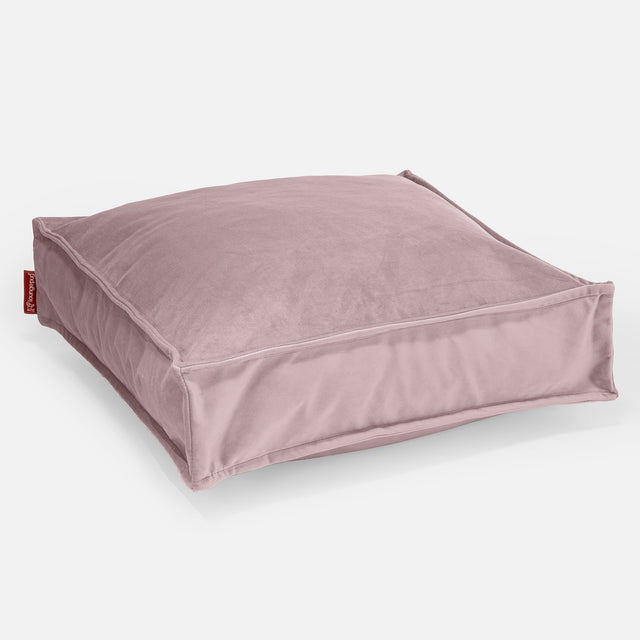 Stor Golvkudde - Sammet Rosa 01