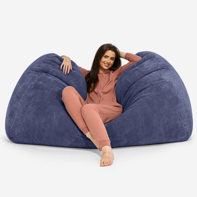 Stor Saccosäck Soffa - Pom-pom Lila 02