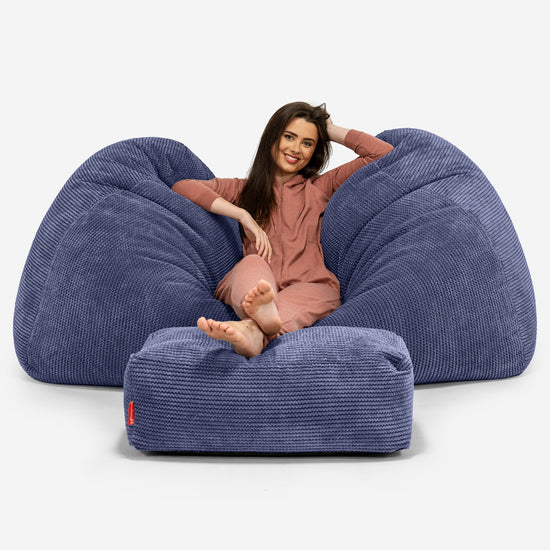 Stor Saccosäck Soffa - Pom-pom Lila 03