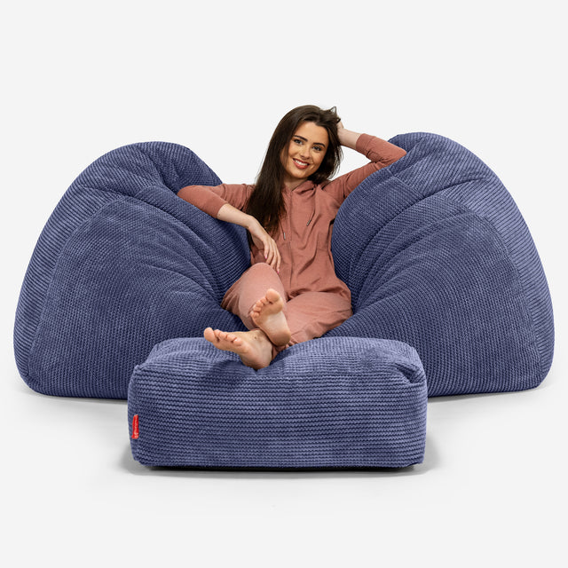 Stor Saccosäck Soffa - Pom-pom Lila 03