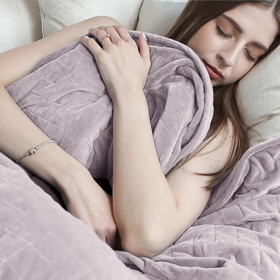 Tyngdfilt för Barn - Flanellfleece Ljusrosa 05