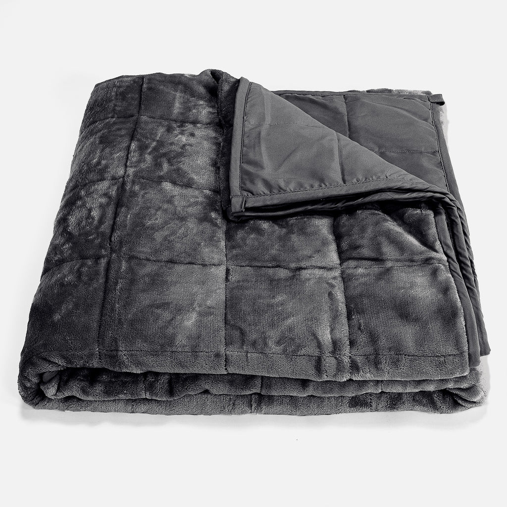 Tyngdfilt för Vuxna - Flanellfleece Grå 01