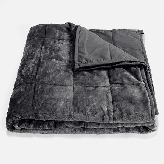 Tyngdfilt för Vuxna - Flanellfleece Grå 01