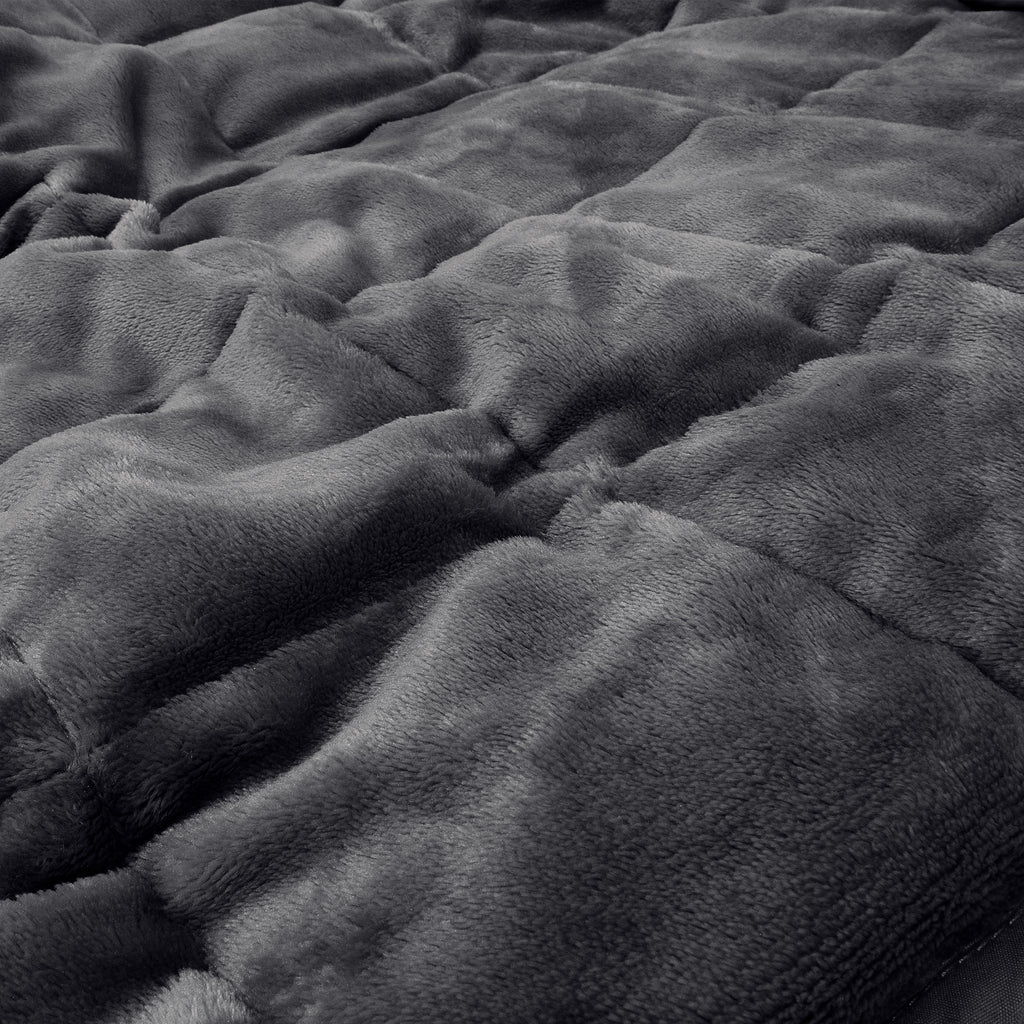 Tyngdfilt för Vuxna - Flanellfleece Grå 04