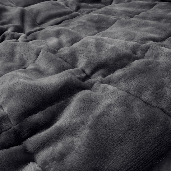 Tyngdfilt för Vuxna - Flanellfleece Grå 04
