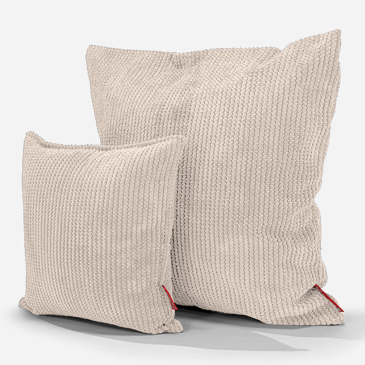 Kudde 47 x 47cm - Pom-pom Elfenbensvit 02