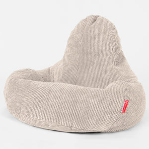 Saccosäck Ultra Lux för Spelande - Pom-pom Elfenbensvit