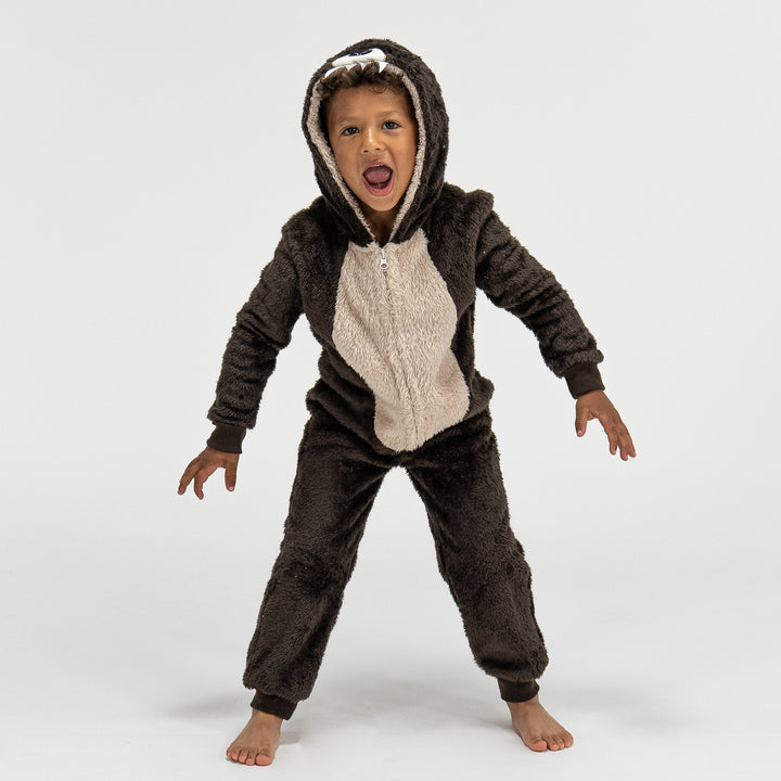 Onesie i Fleece med Djur för Barn - Björn 02