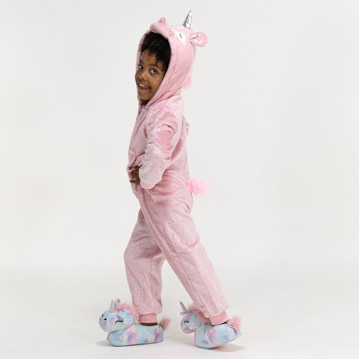 Onesie i Fleece med Djur för Barn - Enhörning 02