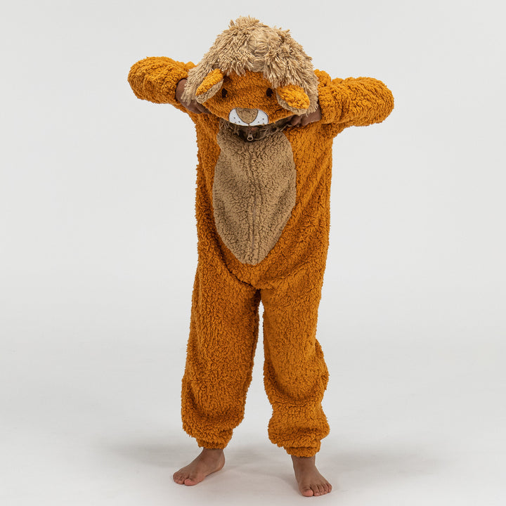Onesie i Fleece med Djur för Barn - Lejon 01