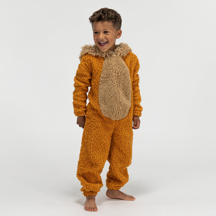 Onesie i Fleece med Djur för Barn - Lejon 03