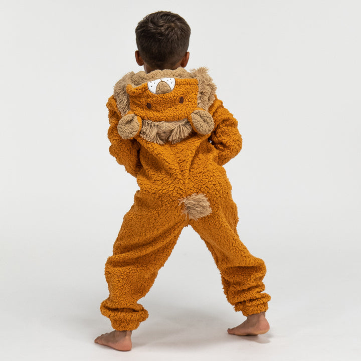 Onesie i Fleece med Djur för Barn - Lejon 04