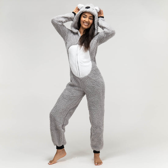 Onesie i Fleece med Djur för Dam - Koala 01