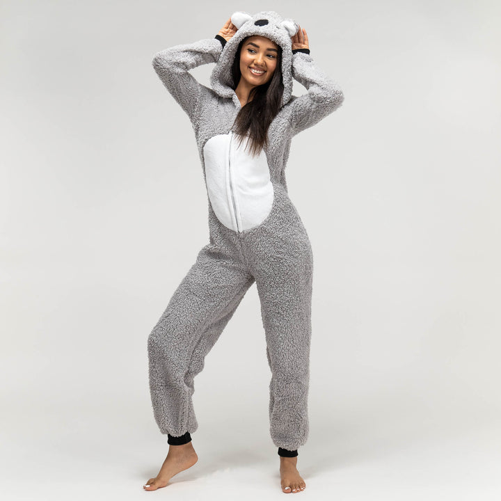 Onesie i Fleece med Djur för Dam - Koala 01