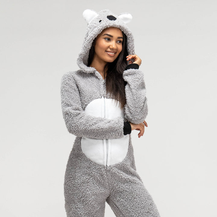 Onesie i Fleece med Djur för Dam - Koala 03