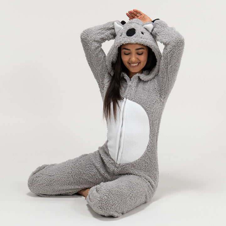 Onesie i Fleece med Djur för Dam - Koala 05