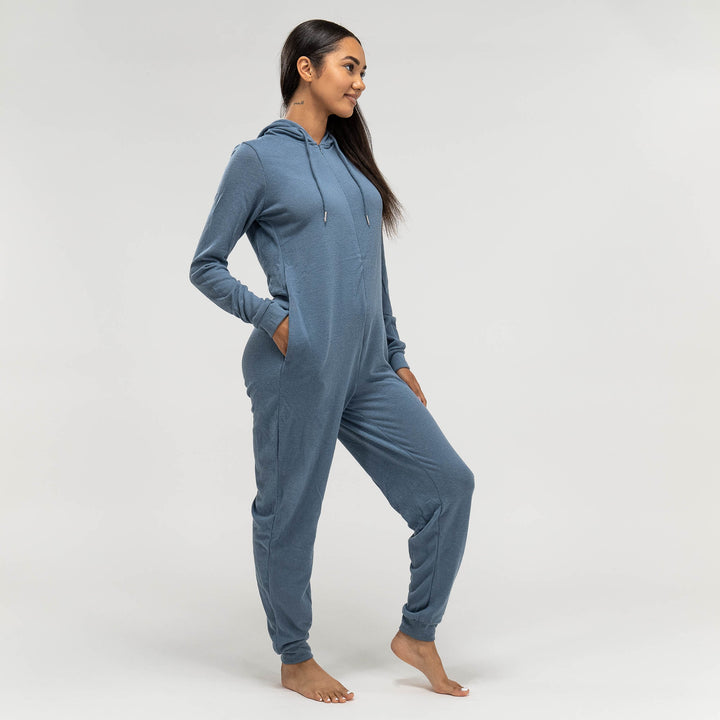 Onesie i Trikå för Dam - Blå 03