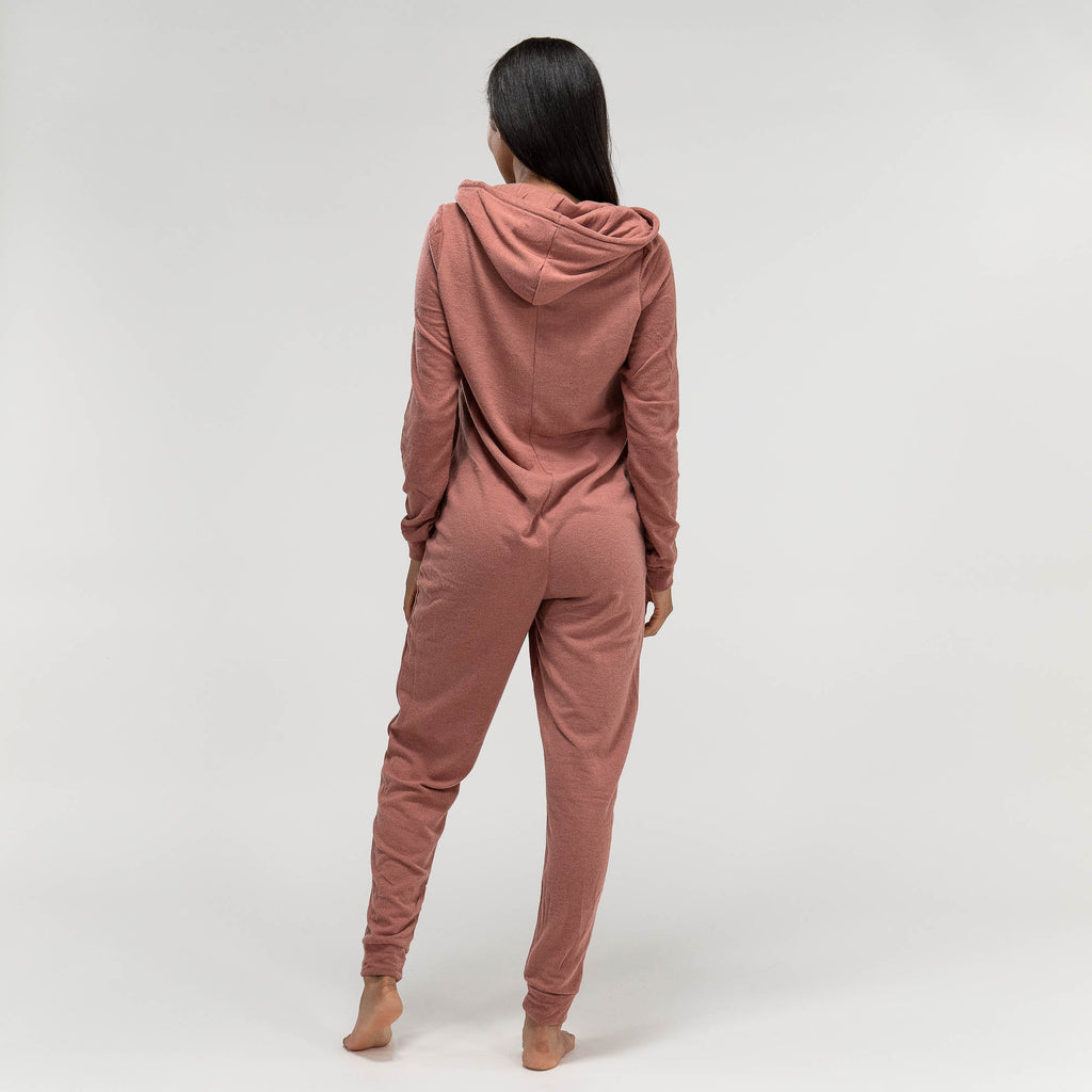 Onesie i Trikå för Dam - Rosa 05