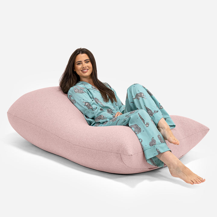 Grande XL Saccosäck - Stretchig Bomull Baby rosa 01