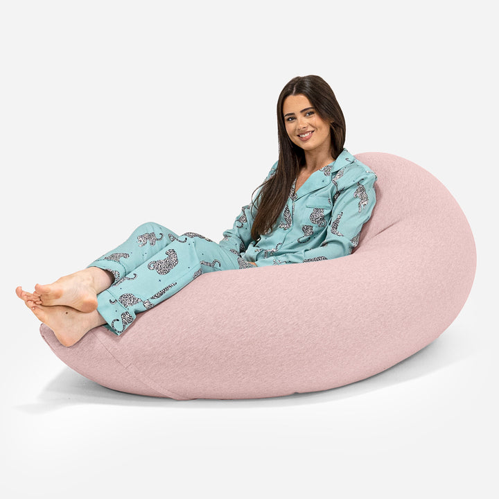Grande XL Saccosäck - Stretchig Bomull Baby rosa 02