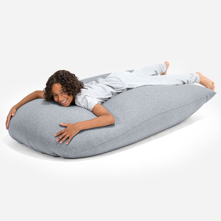 Grande XL Saccosäck - Stretchig Bomull Ljusgrå 04