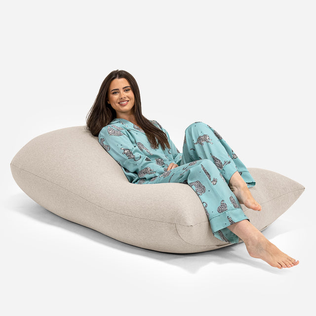 Grande XL Saccosäck - Stretchig Bomull Minkbrun 01