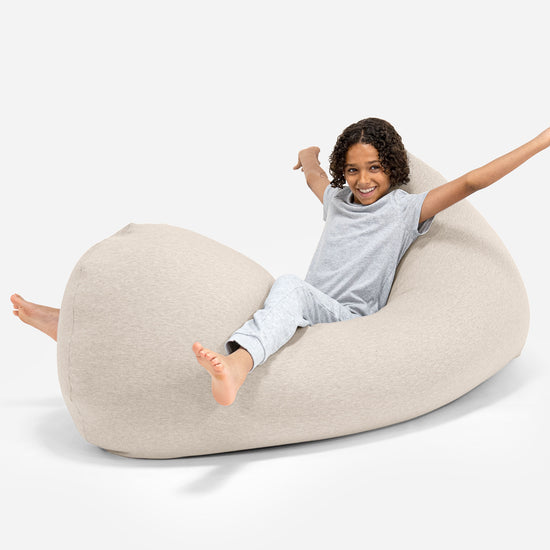 Grande XL Saccosäck - Stretchig Bomull Minkbrun 05