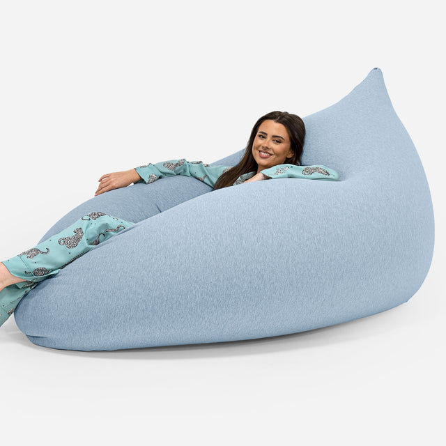 Venti XXL Saccosäck - Stretchig Bomull Baby Blå 01