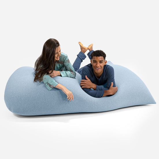 Venti XXL Saccosäck - Stretchig Bomull Baby Blå 03