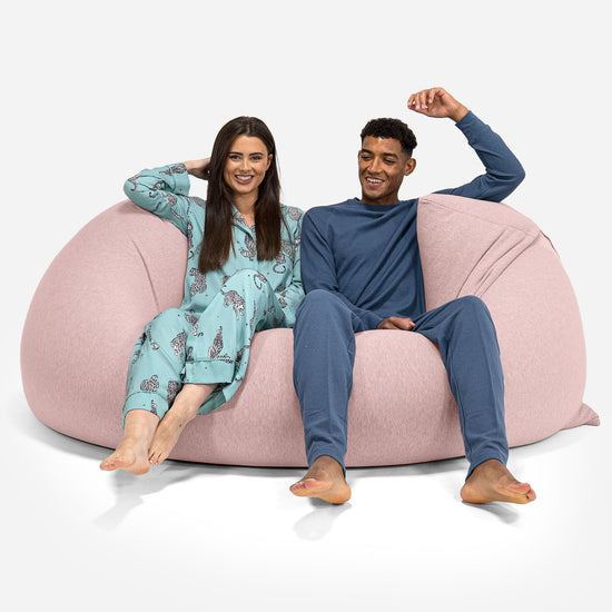 Venti XXL Saccosäck - Stretchig Bomull Baby rosa 04