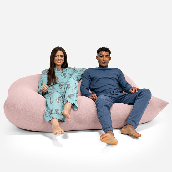Venti XXL Saccosäck - Stretchig Bomull Baby rosa 05