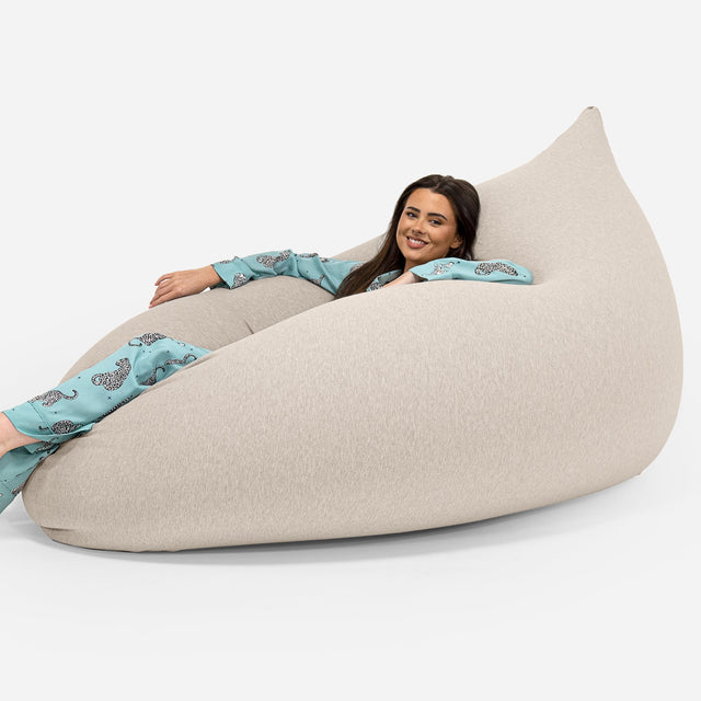 Venti XXL Saccosäck - Stretchig Bomull Minkbrun 01
