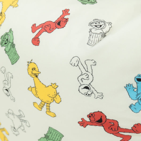 Saccosäckssoffa för Barn 1-5 år - Sesam Fabric Close-up Image