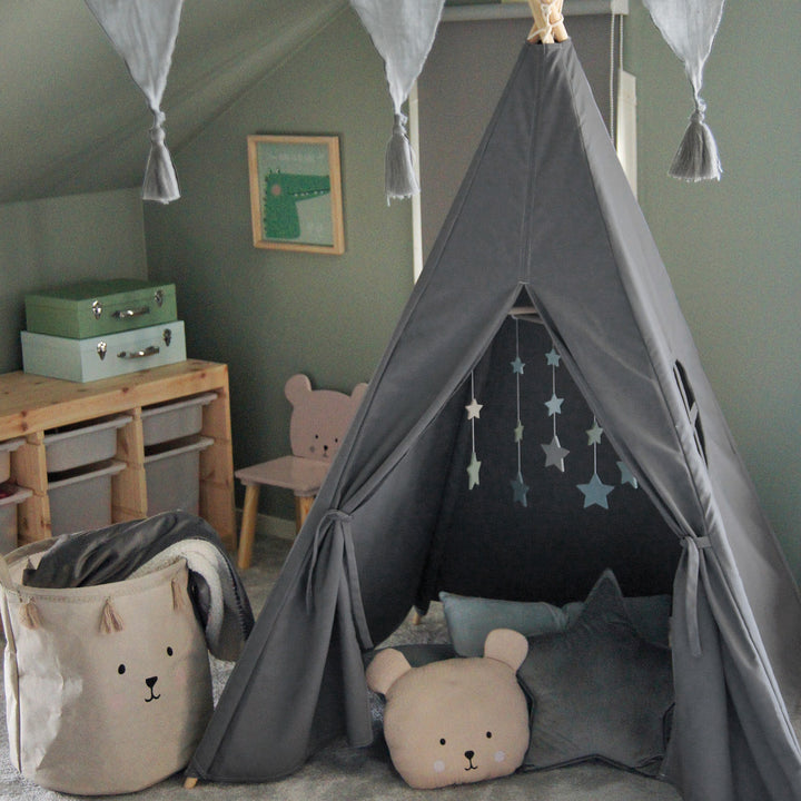 Tipi för Barn för Inomhusbruk - Grå 02