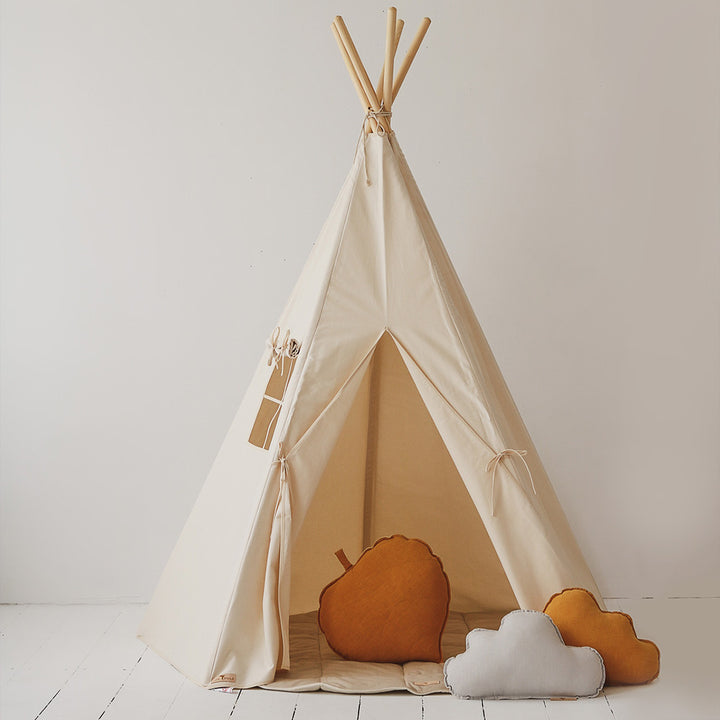 Tipi för Barn för Inomhusbruk - Gräddvit 04