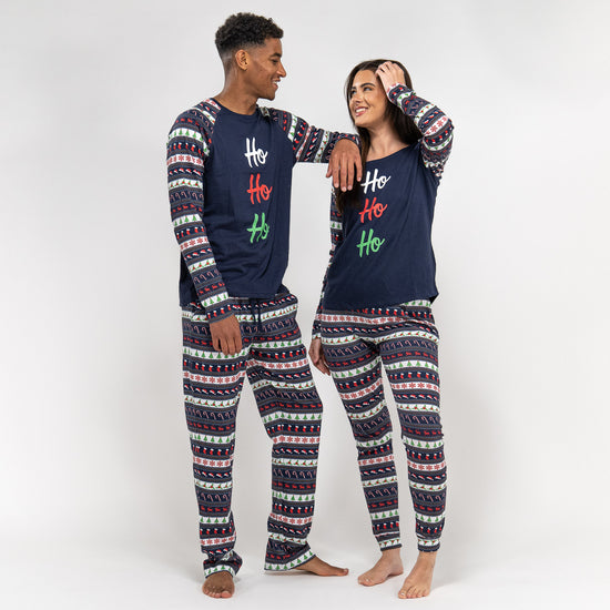 Trikåpyjamas för Herr - Fairisle-mönster 05